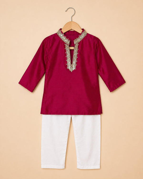 Noor Rani Pink Kurta Set
